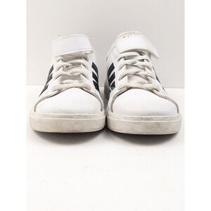 Adidas Grand‎ Court Lifestyle White Black Sneakers Kids Shoes Size 2